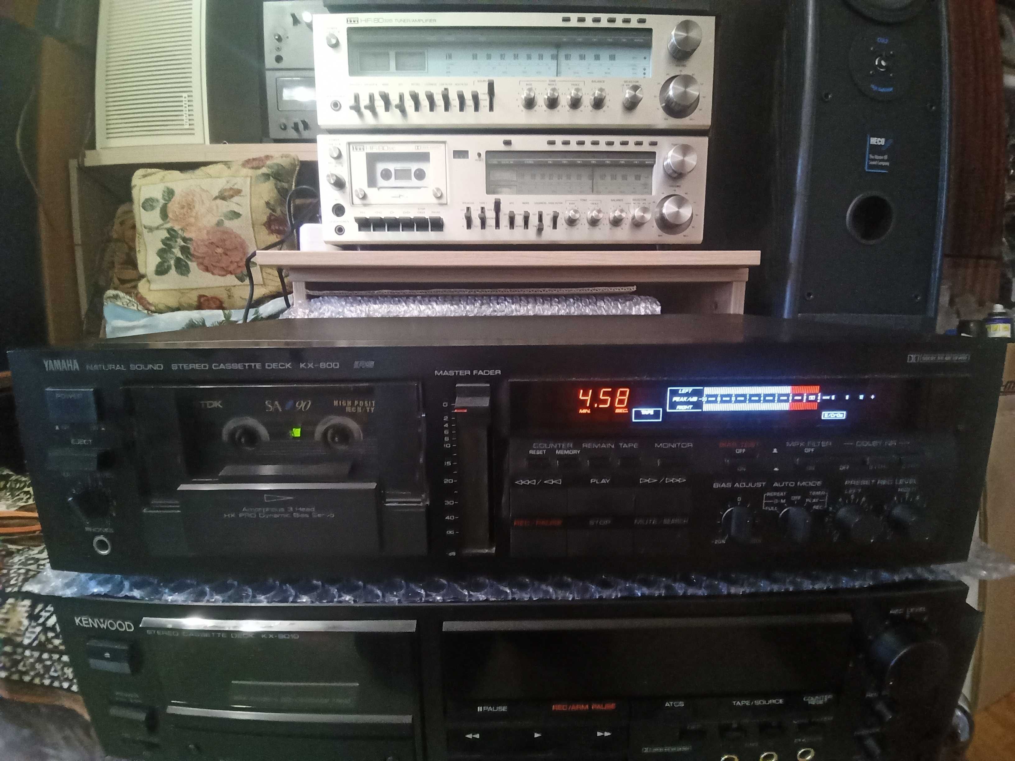 Yamaha KX-800 касетна дека 3-Head 3-Motor аморфна головка