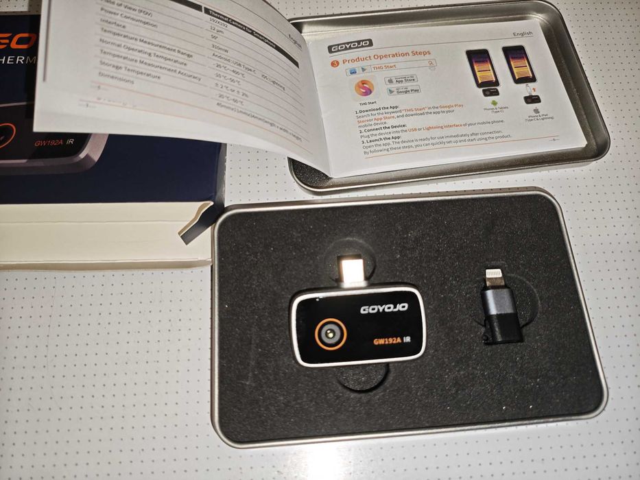 Тепловізор Goyojo GW192A 192x192px 25Гц Type-C -20-400 °C