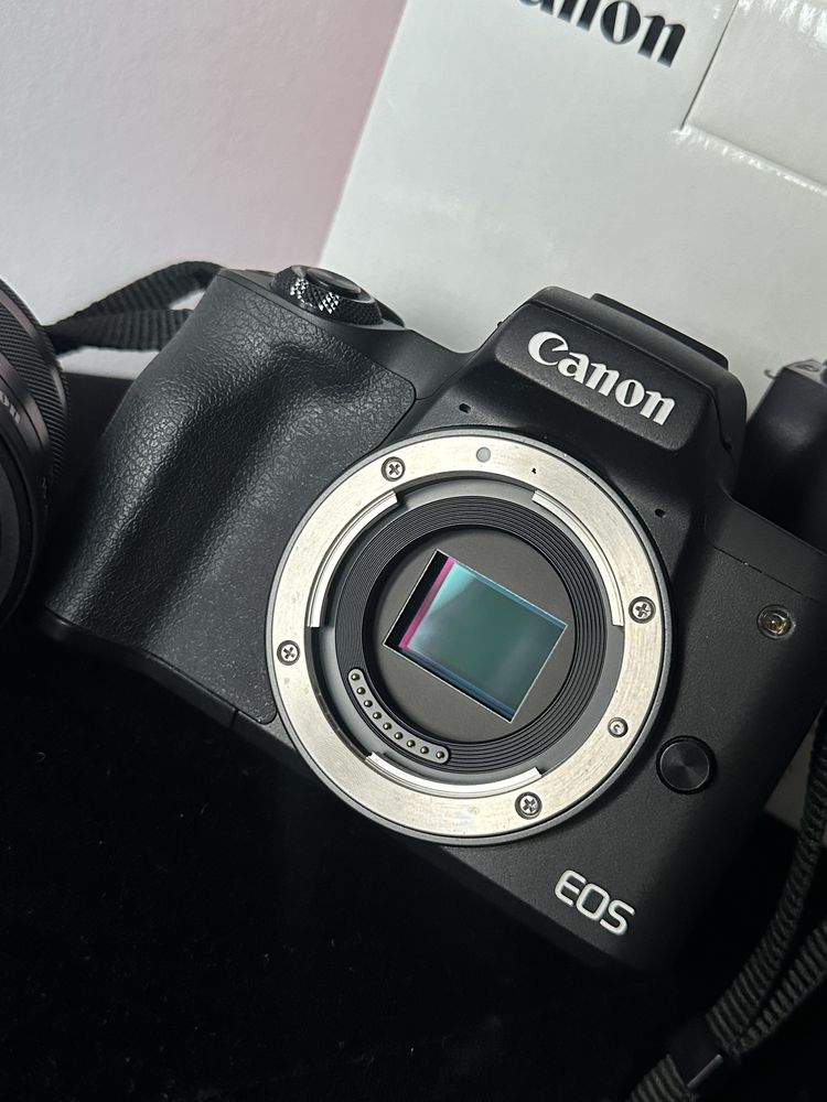 Aparat bezlusterkowiec Canon m50 mark ii 2 obiektyw 15 45mm