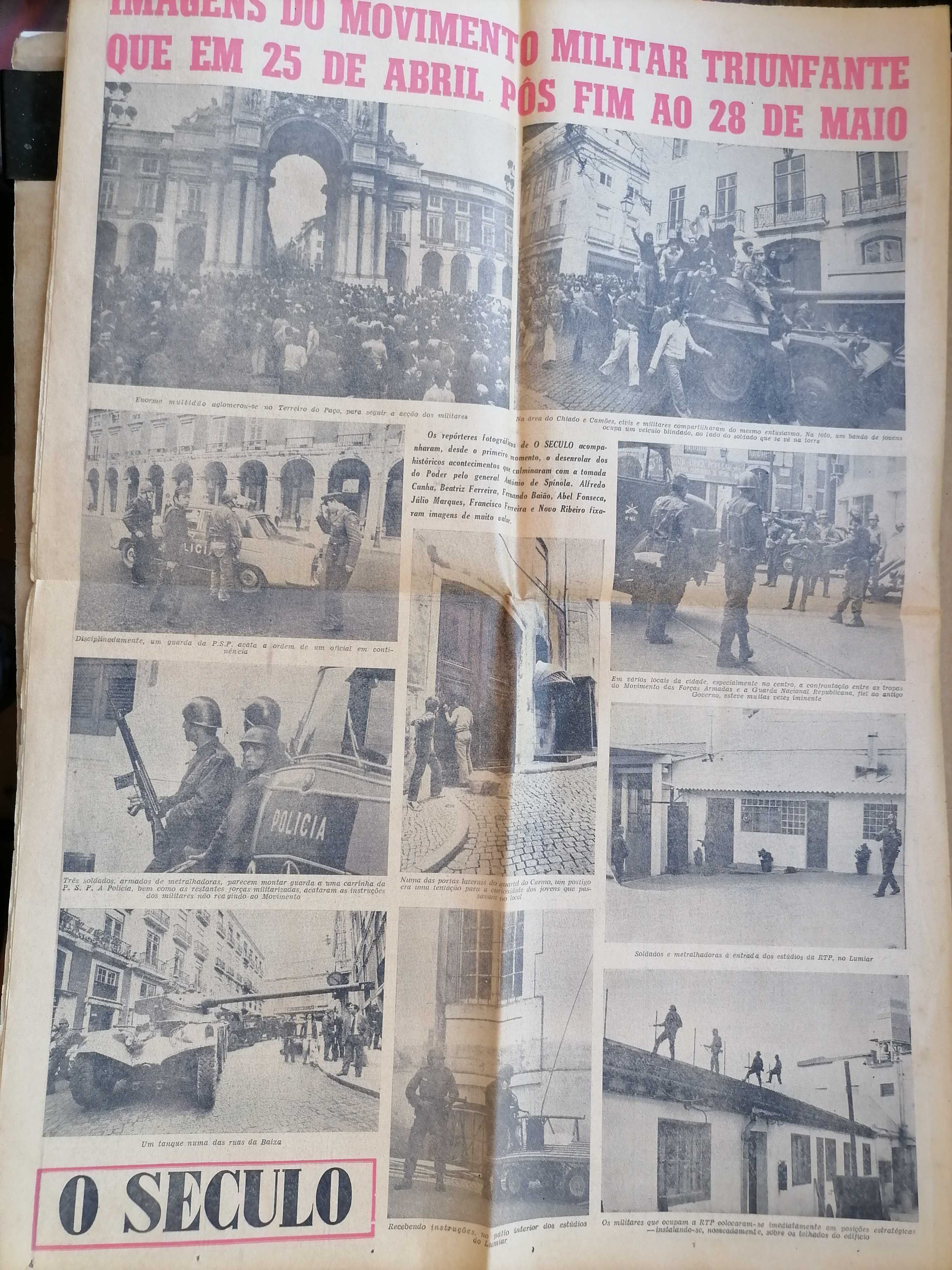 O Século 25 de ABRIL de 1974 O Triunfo das Forças Armadas