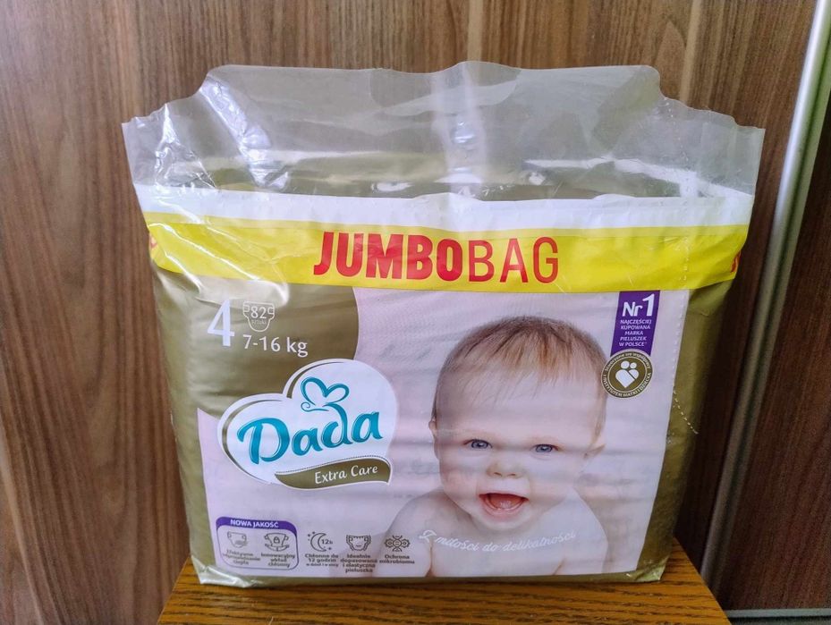 Pampersy 2 opakowania Dada 4 jumbobag