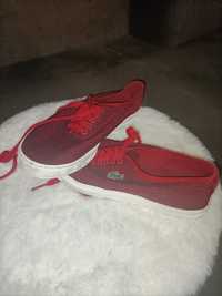 Buty tenisówki Lacoste czerwone 37