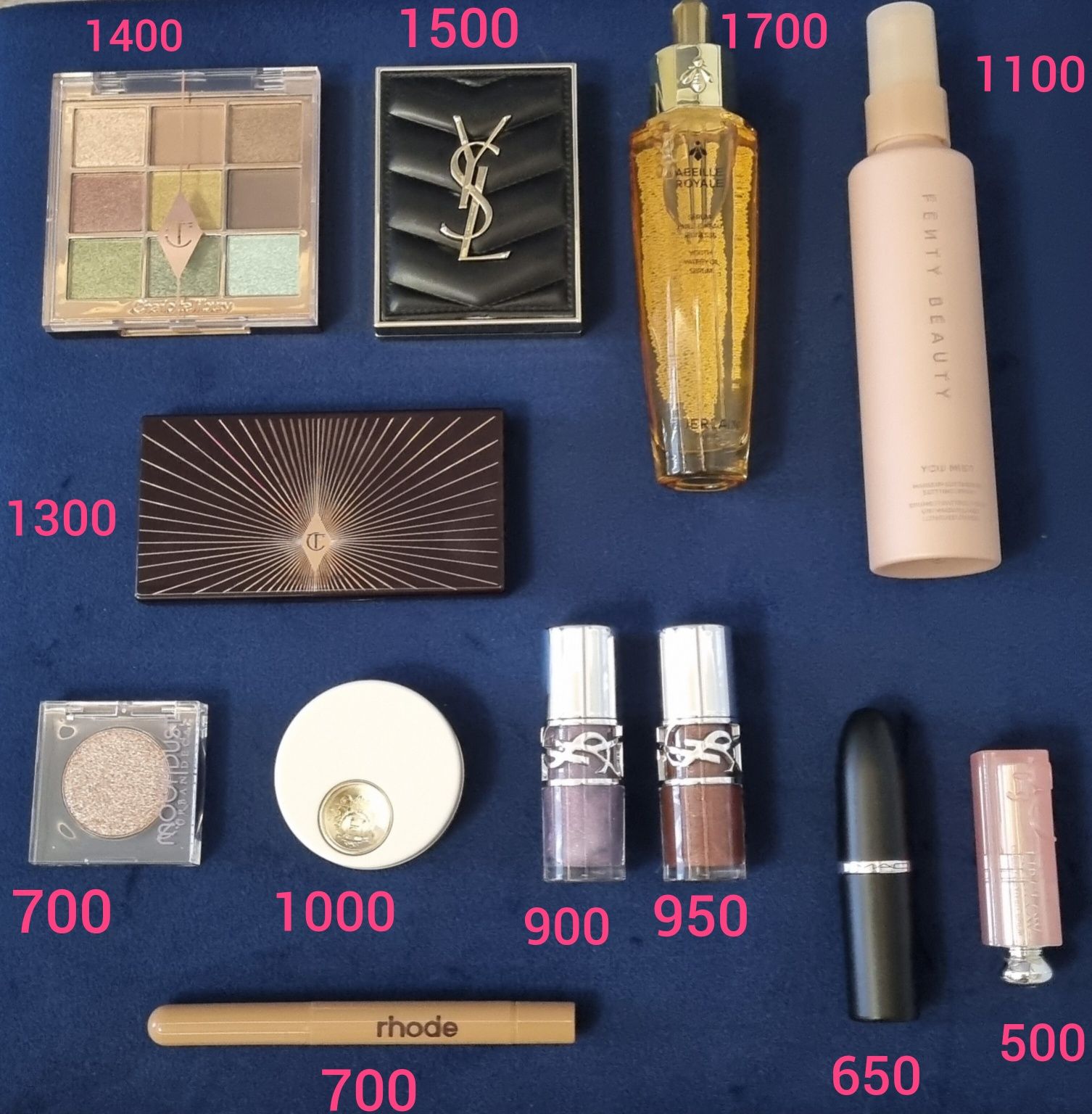 Помада тени румяна Hermes Saint Laurent Sisley Prada Mac YSL
