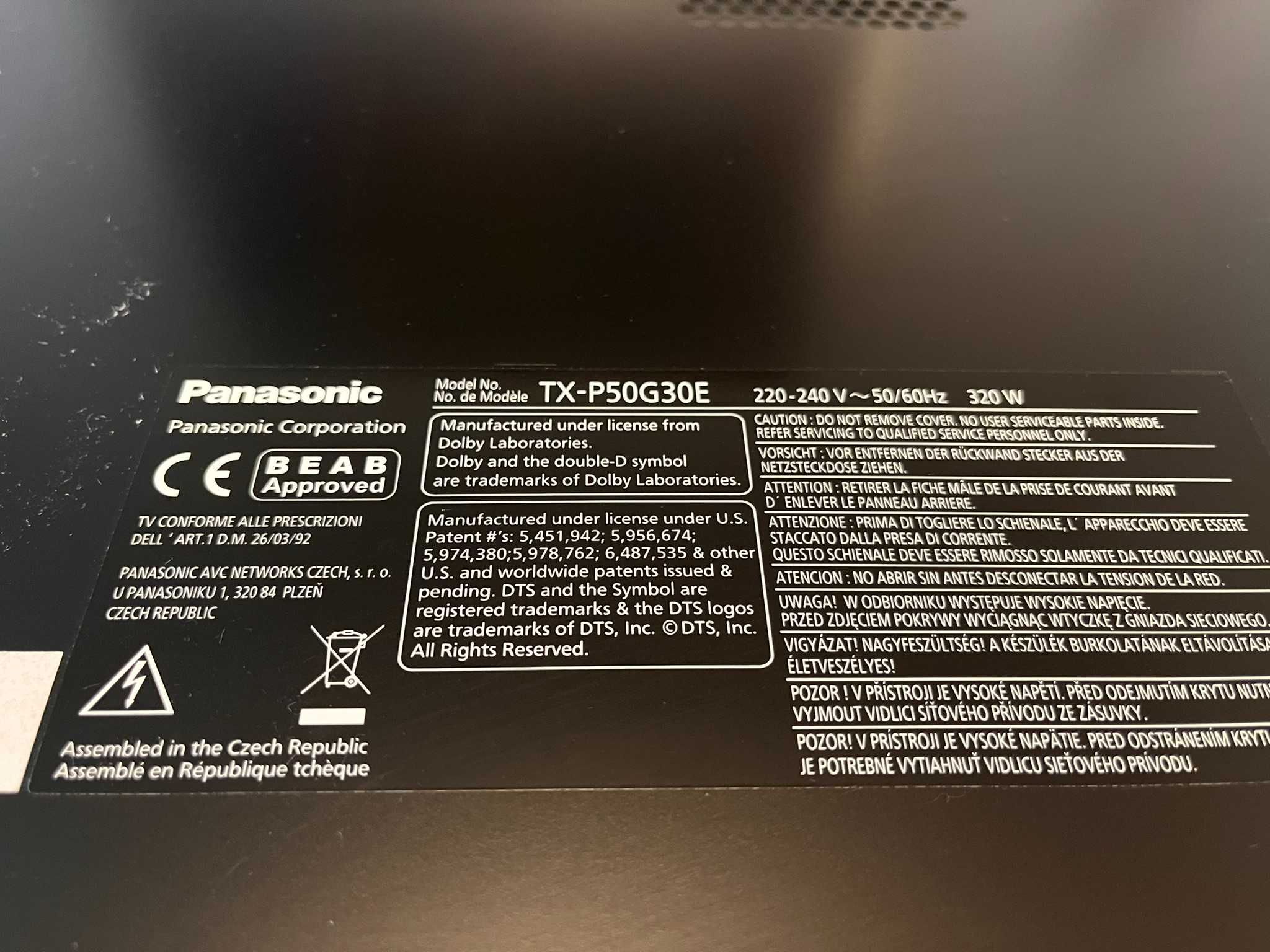 Telewizor Panasonic Viera Plazma