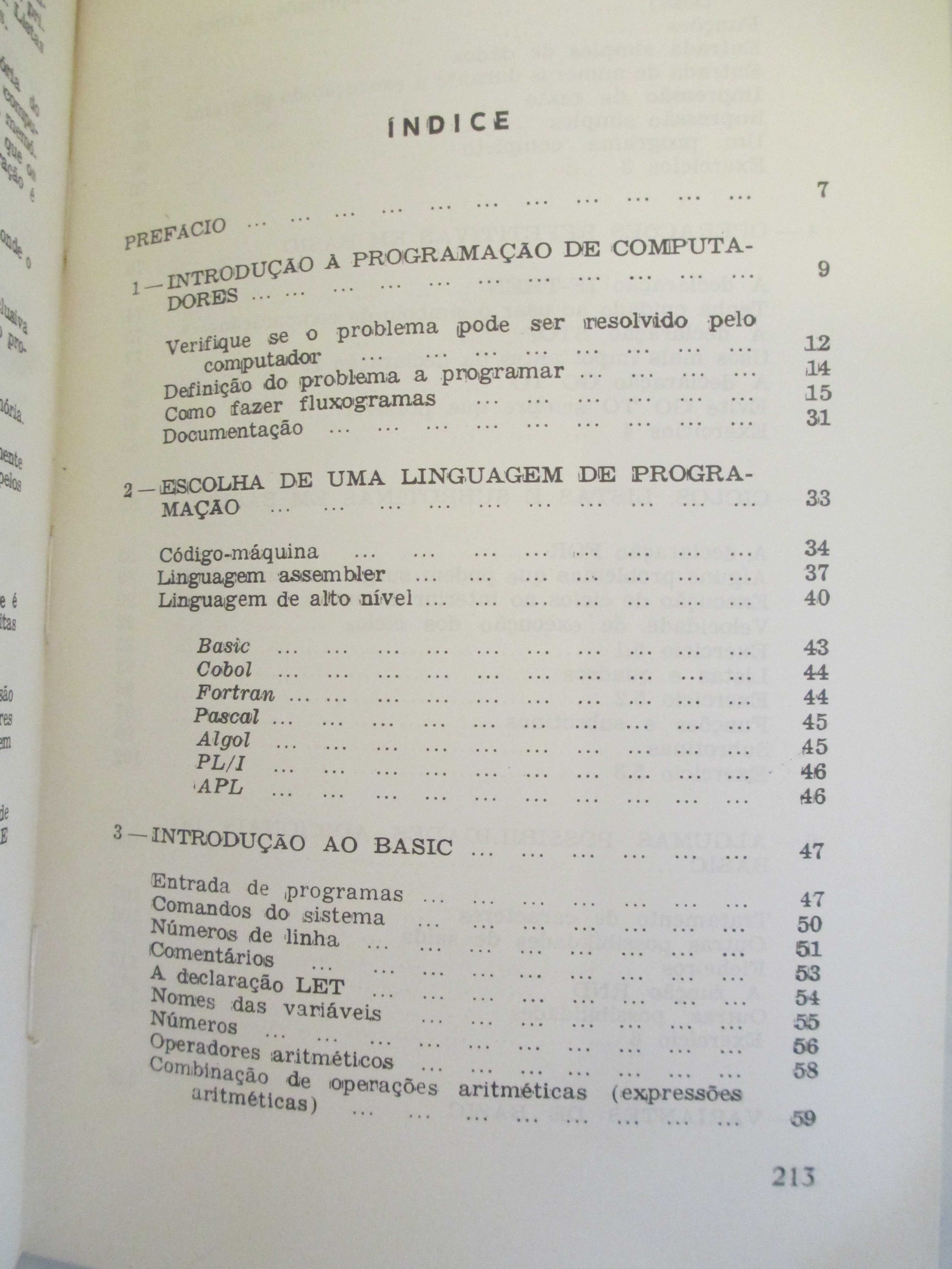 Livro – Programação – Colecção - Informática - 1984