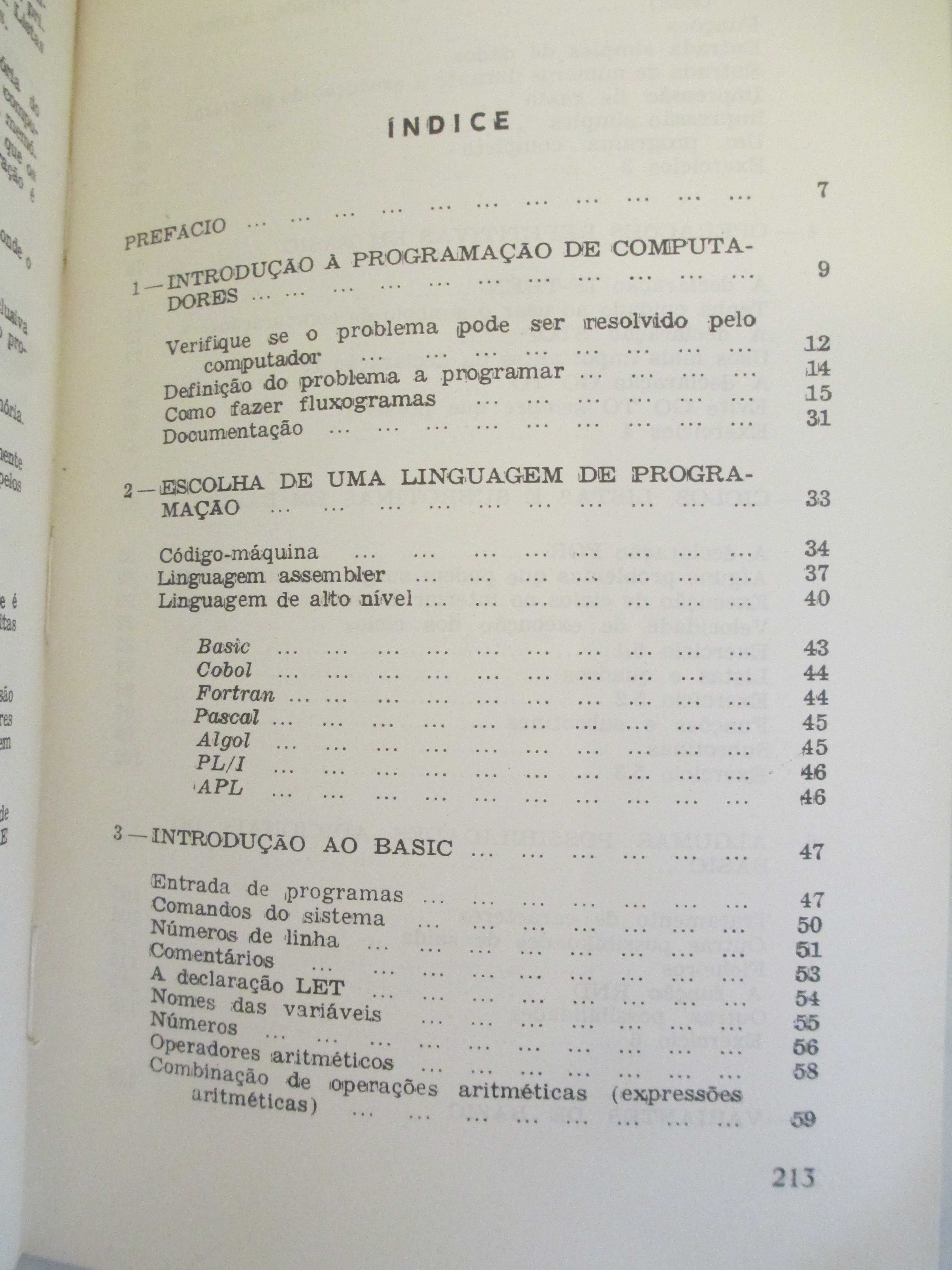 Livro – Programação – Colecção - Informática - 1984