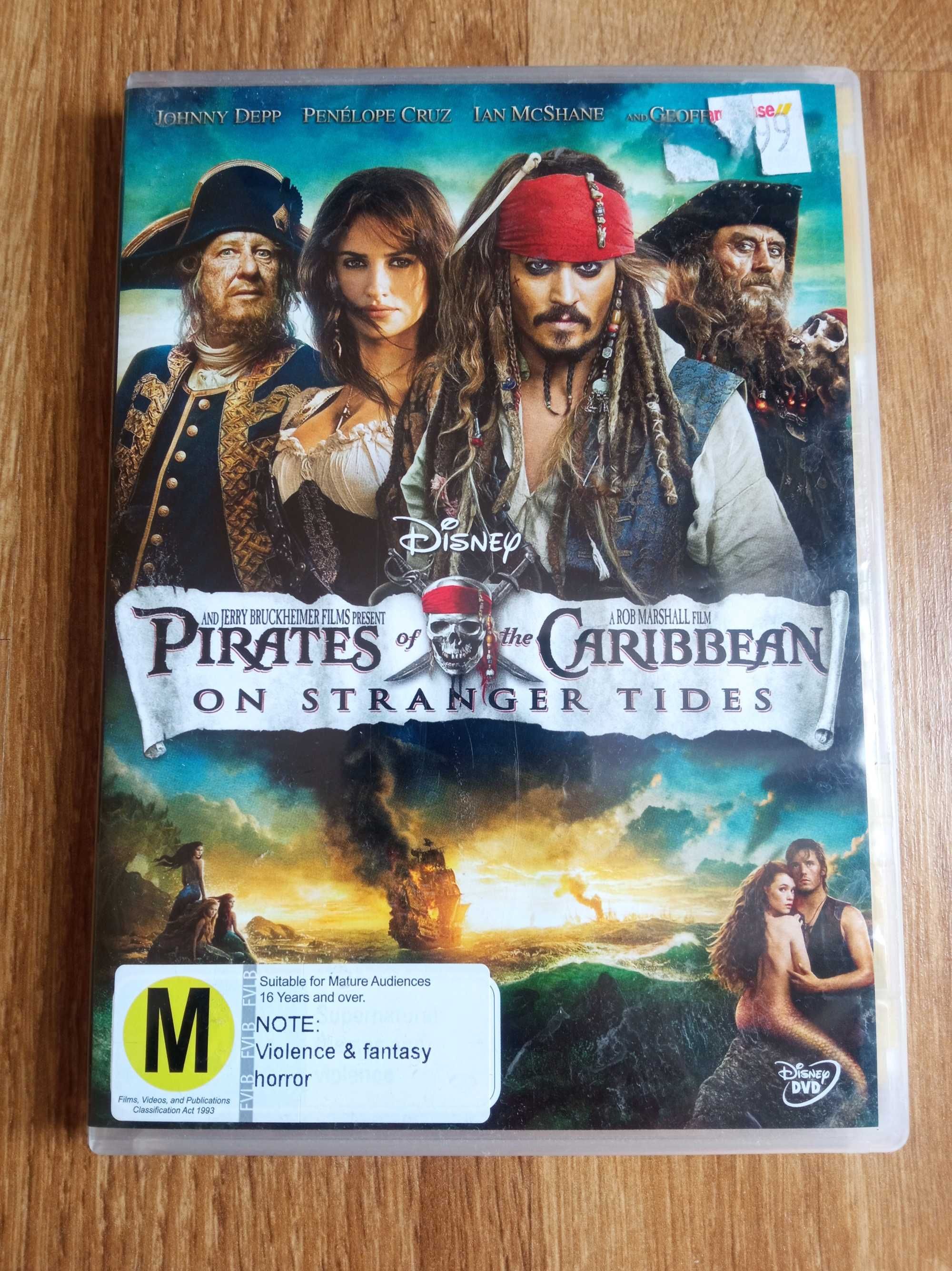 Piraci z Karaibów Na nieznanych wodach po angielsku płyta DVD DIsney