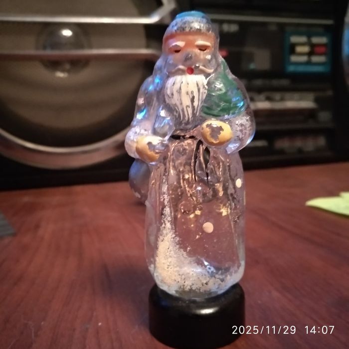 Дутое  толстое стекло Дедушка Морозко очень редкая 1867 г