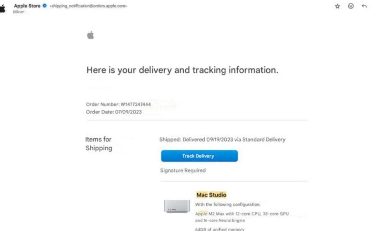 Apple Mac Studio M2 Max SSD 1Tb / RAM 64Gb, GPU 38 cores, Sequoia 15.5