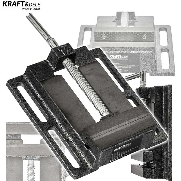 KRAFT&DELE Imadło Maszynowe Kątowe 100mm Ścisk Zacisk KD10740