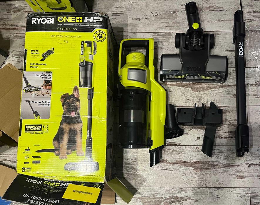 Безщітковий акумуляторний пилосос Ryobi One+ HP 18V PBLSV716 новий США