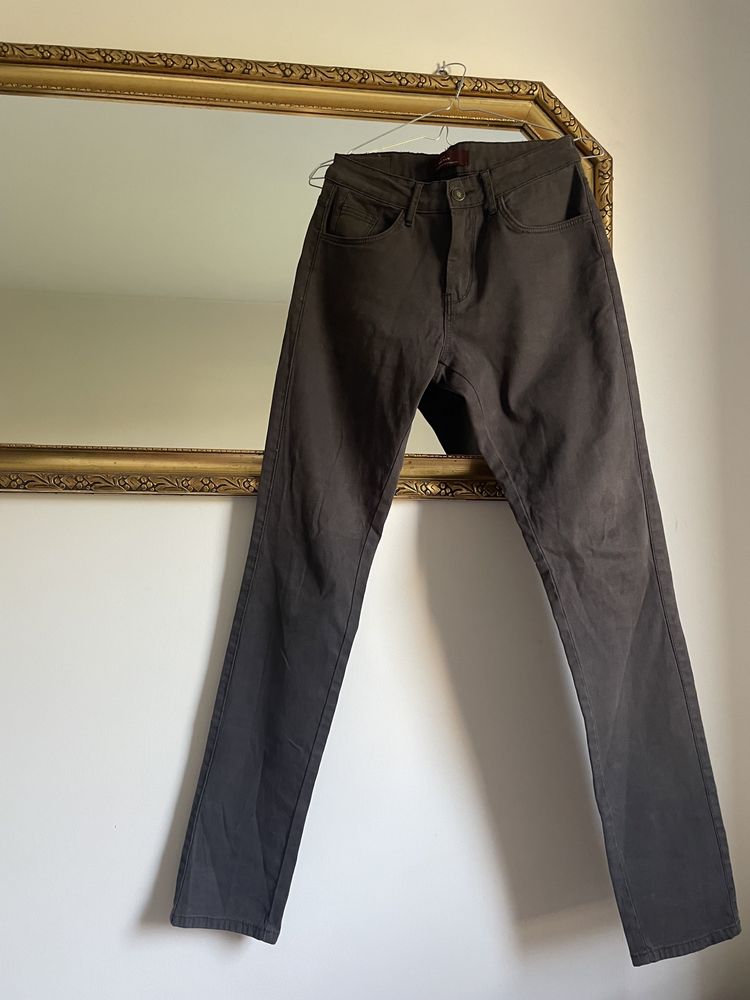 Zara Spodnie Rurki Skinny