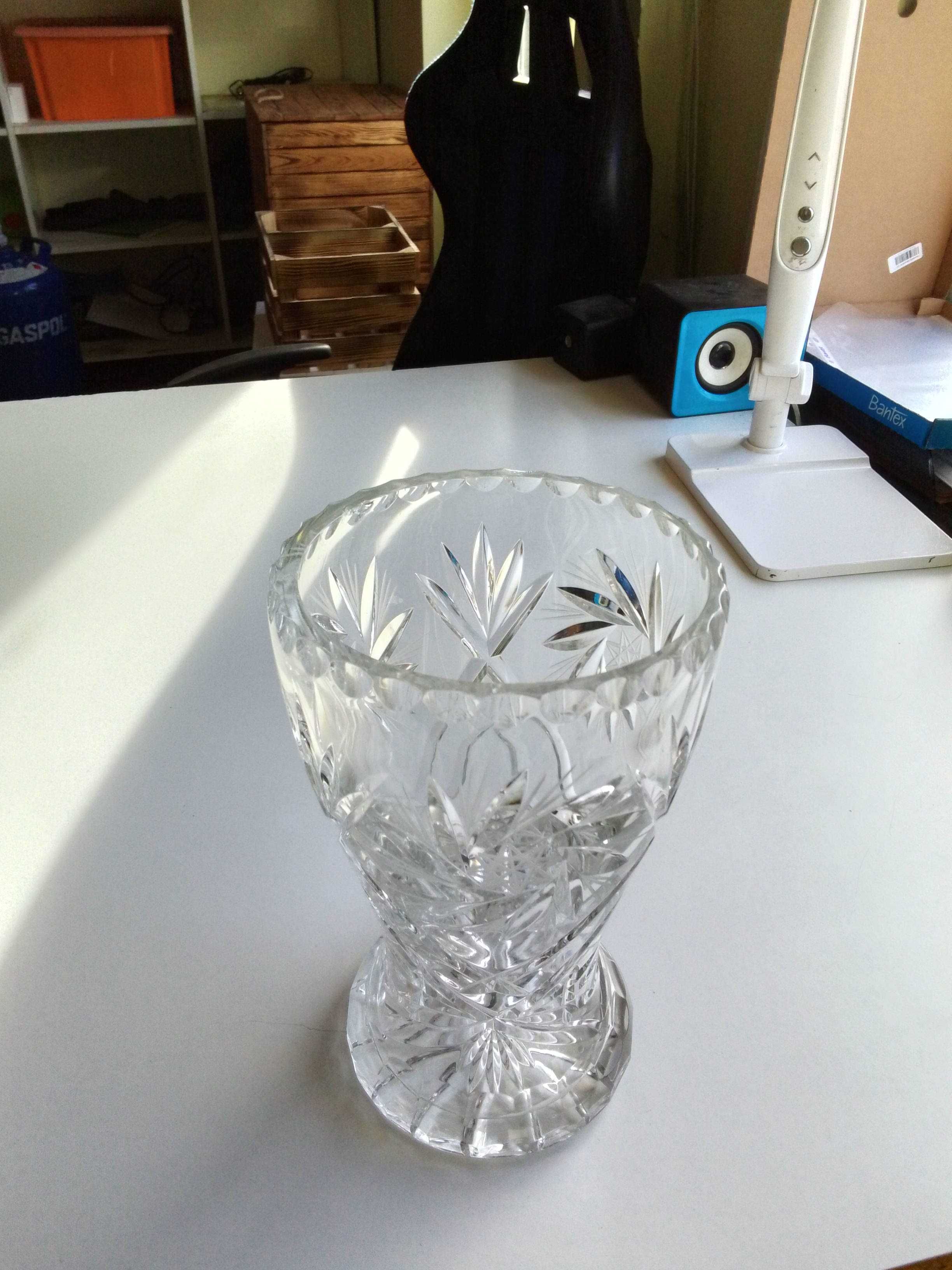 Wazon Kryształowy na kwiaty Kryształ dekoracyjny 22,5 x  13,5 cm 2,5kg