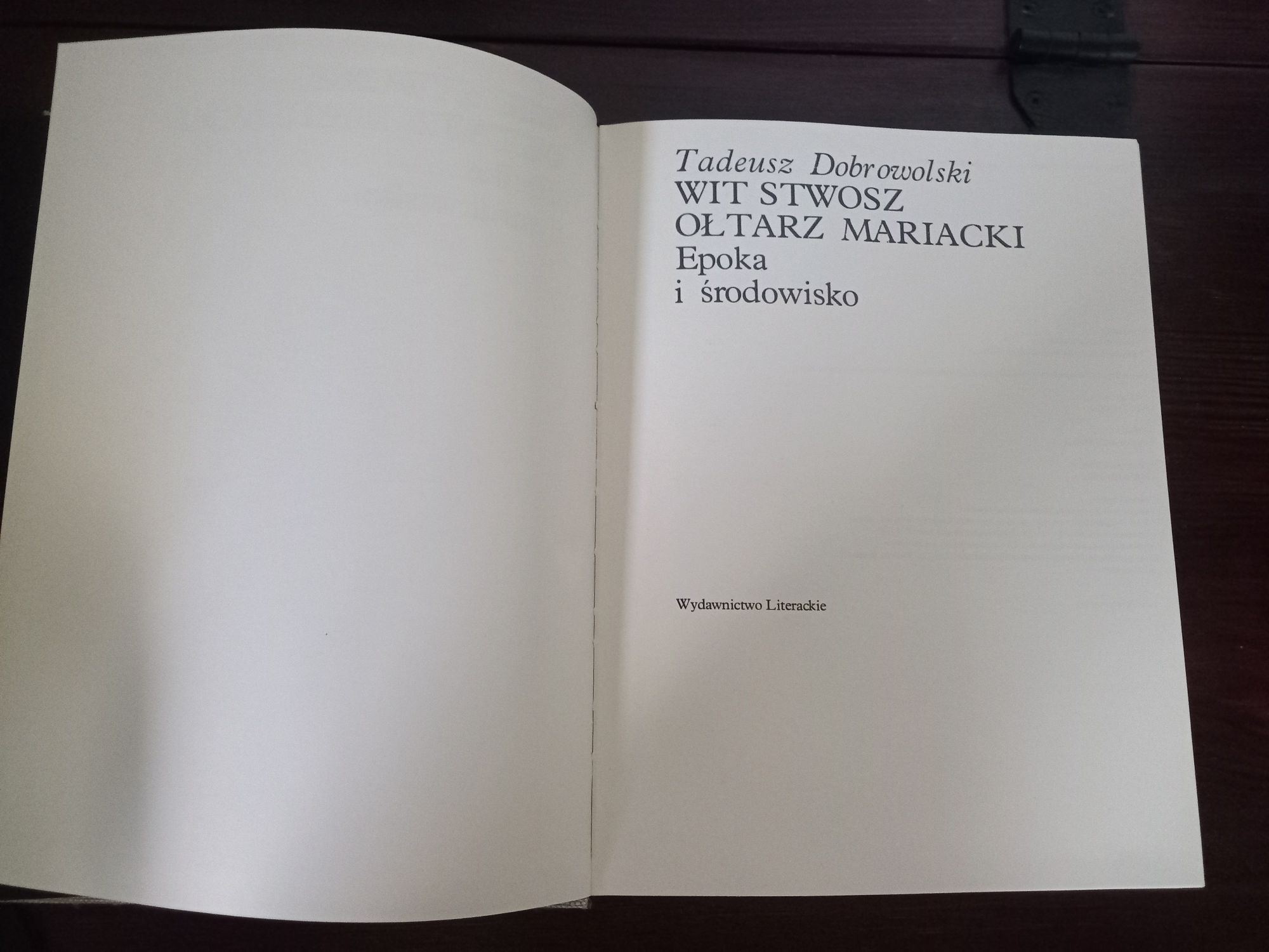 Dobrowolski, Wit Stwosz, Ołtarz Mariacki