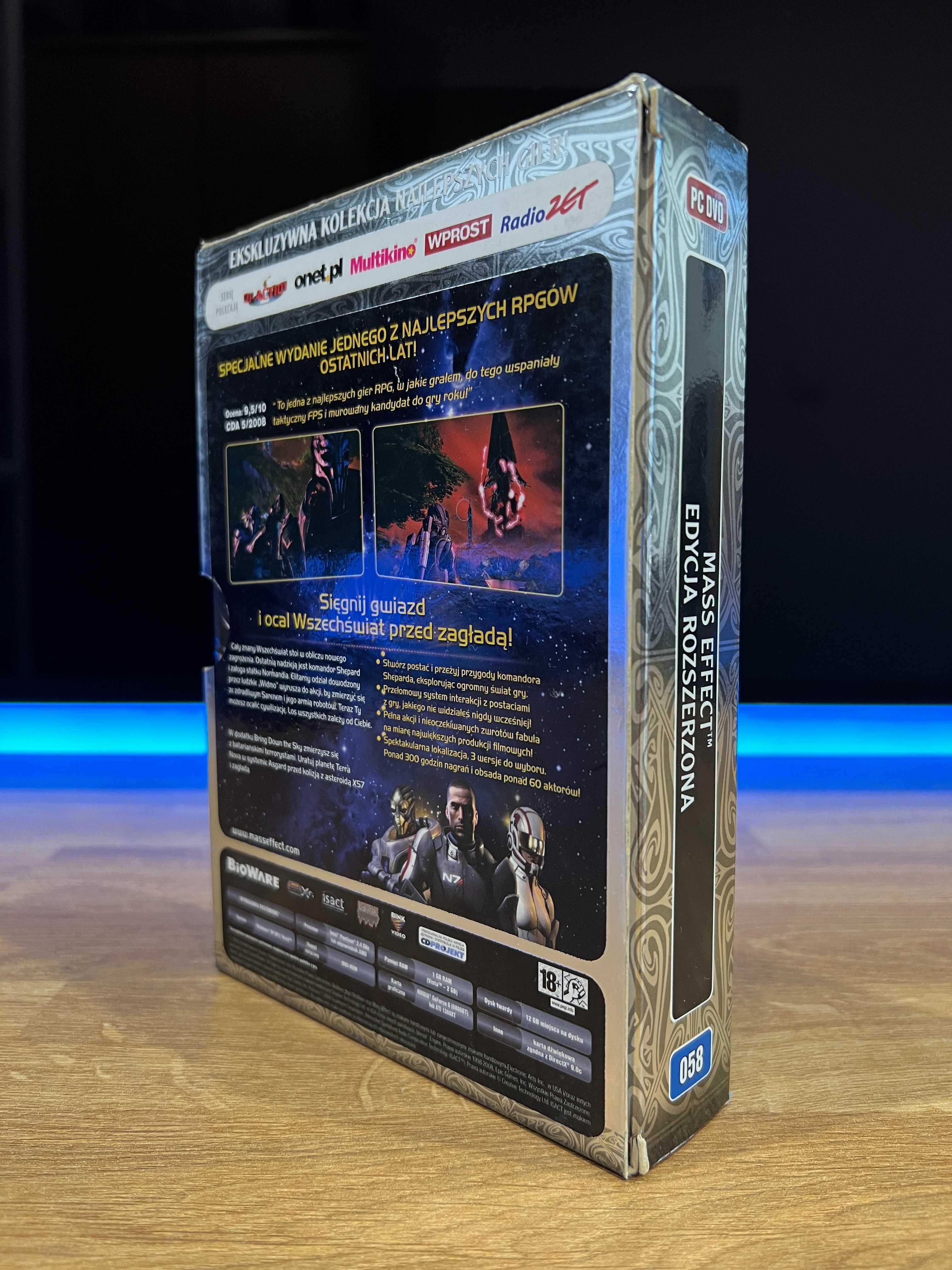 Mass Effect 1 + dodatek (PC PL 2008) MINI BIG BOX Edycja Rozszerzona