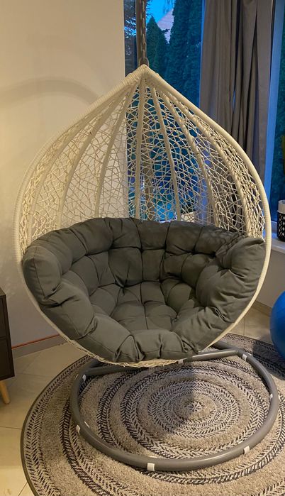 Fotel wiszący bujany solidny MILOO HOME
