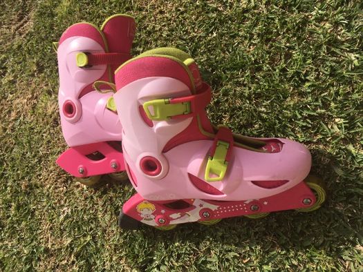 Patins para criança cor de rosa ! (marca Oxelo)