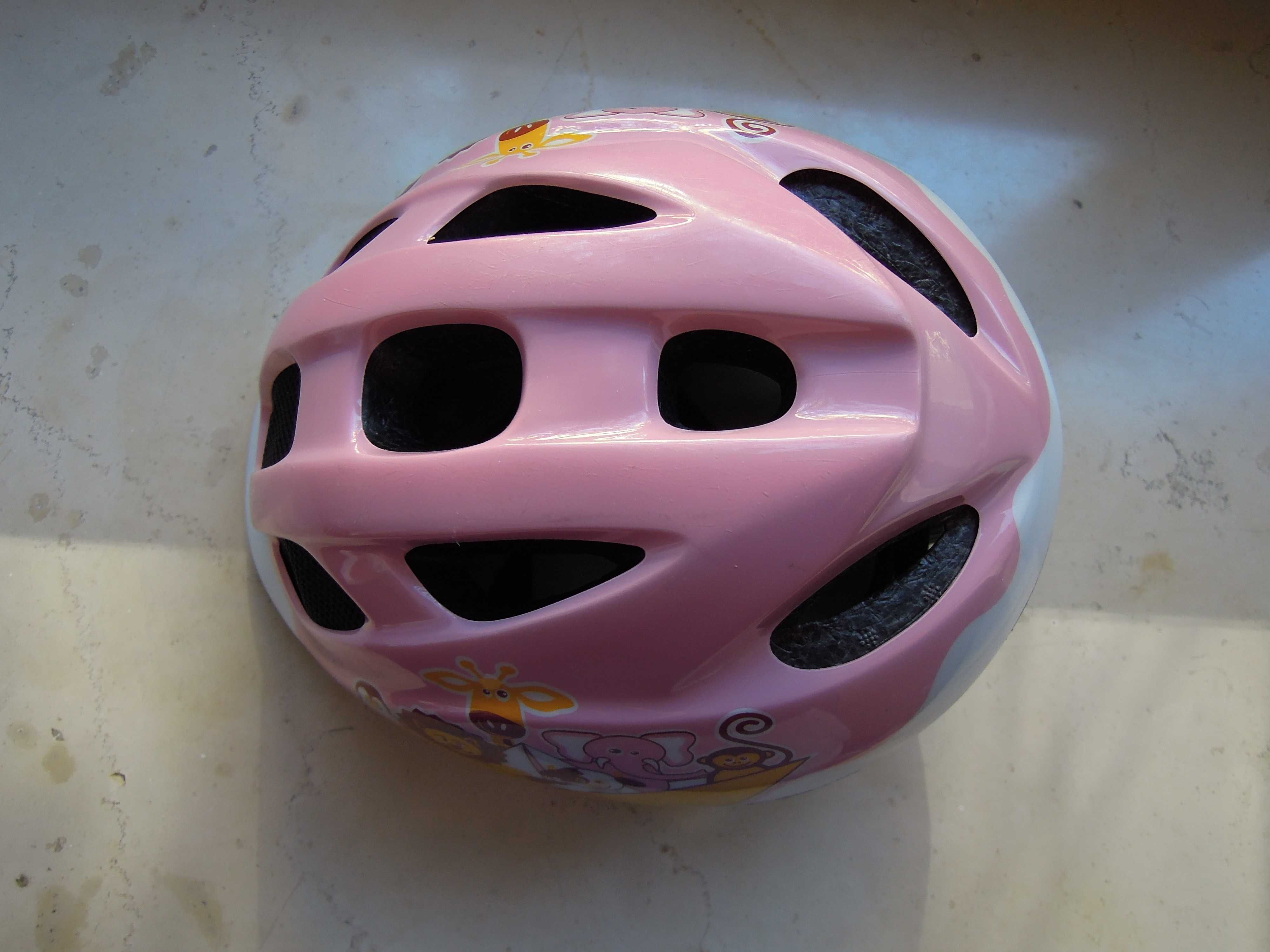 Kask rowerowy dziecięcy Decathlon XS - różowy