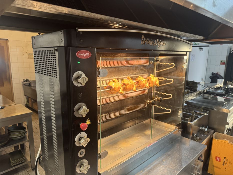 Rotisserie/assador de frangos a gas