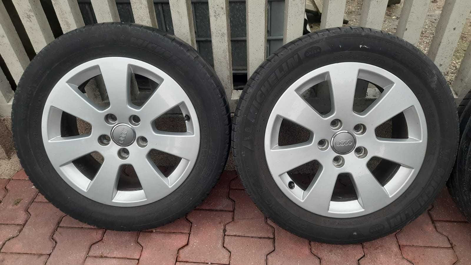 Felgi Koła Audi A3 A4 A5 A6 5x112 ET50 Letnie 205/55/R16 Wysyłka