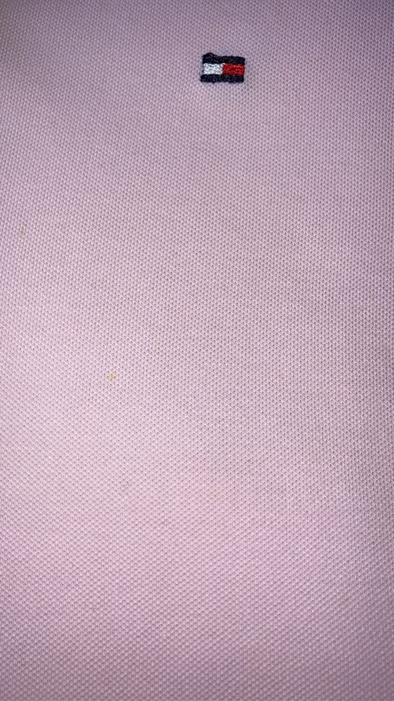 Różowa koszulka t-shirt polo Tommy Hilfiger