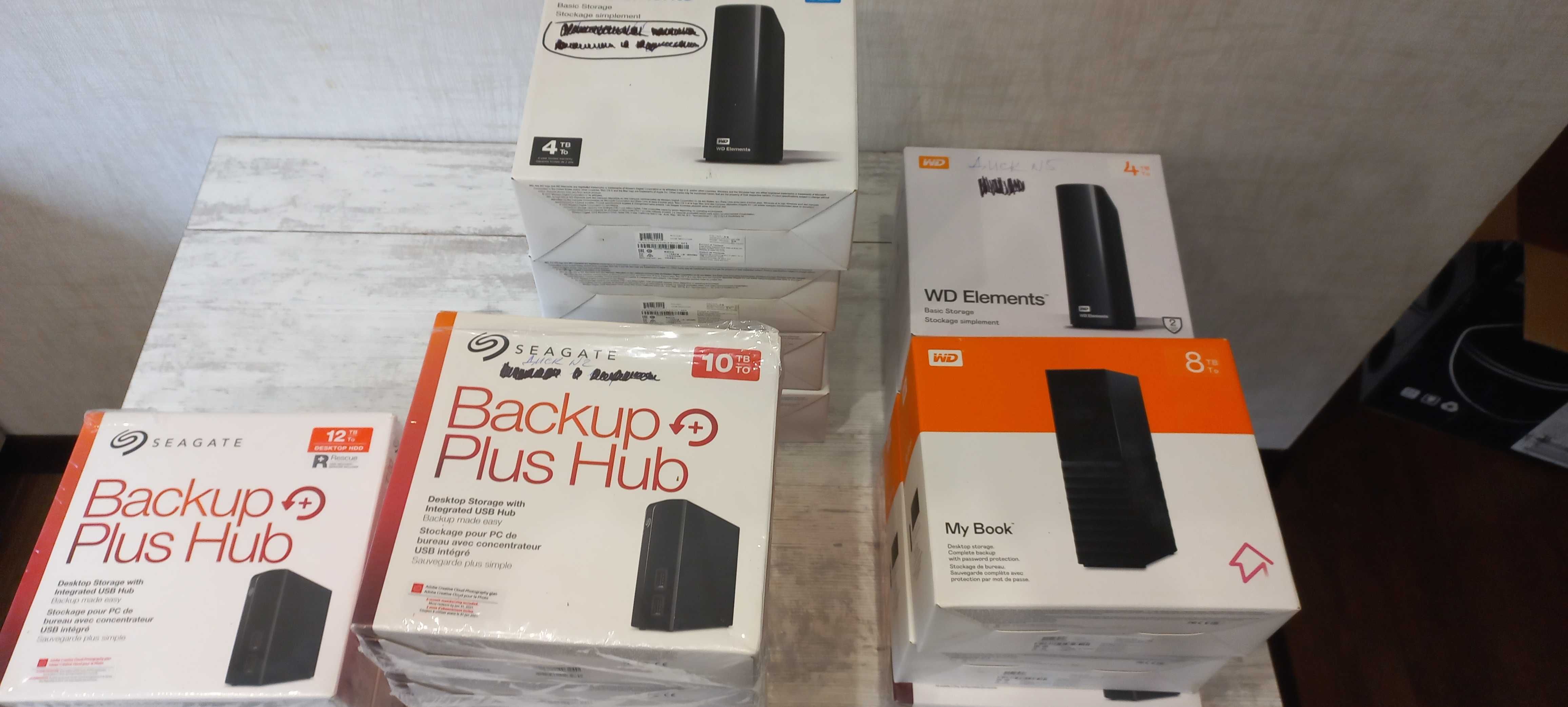 Зовнішній жорсткий диск HDD WD / Seagate 10Tb б/у