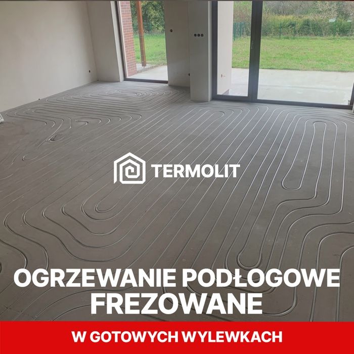 Ogrzewanie podłogowe frezowane w gotowej wylewce, posadzce, hydraulik