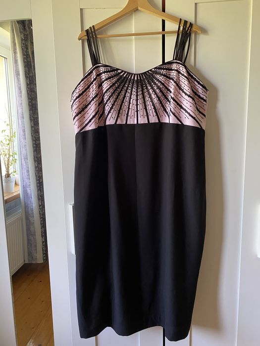 Elegancka wieczorowa sukienka okazjonalna wesele plus size 52/54