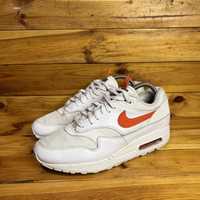 Чоловічі кросівки Nike Air Max 1 Tongue Tab White Team Orange 42р