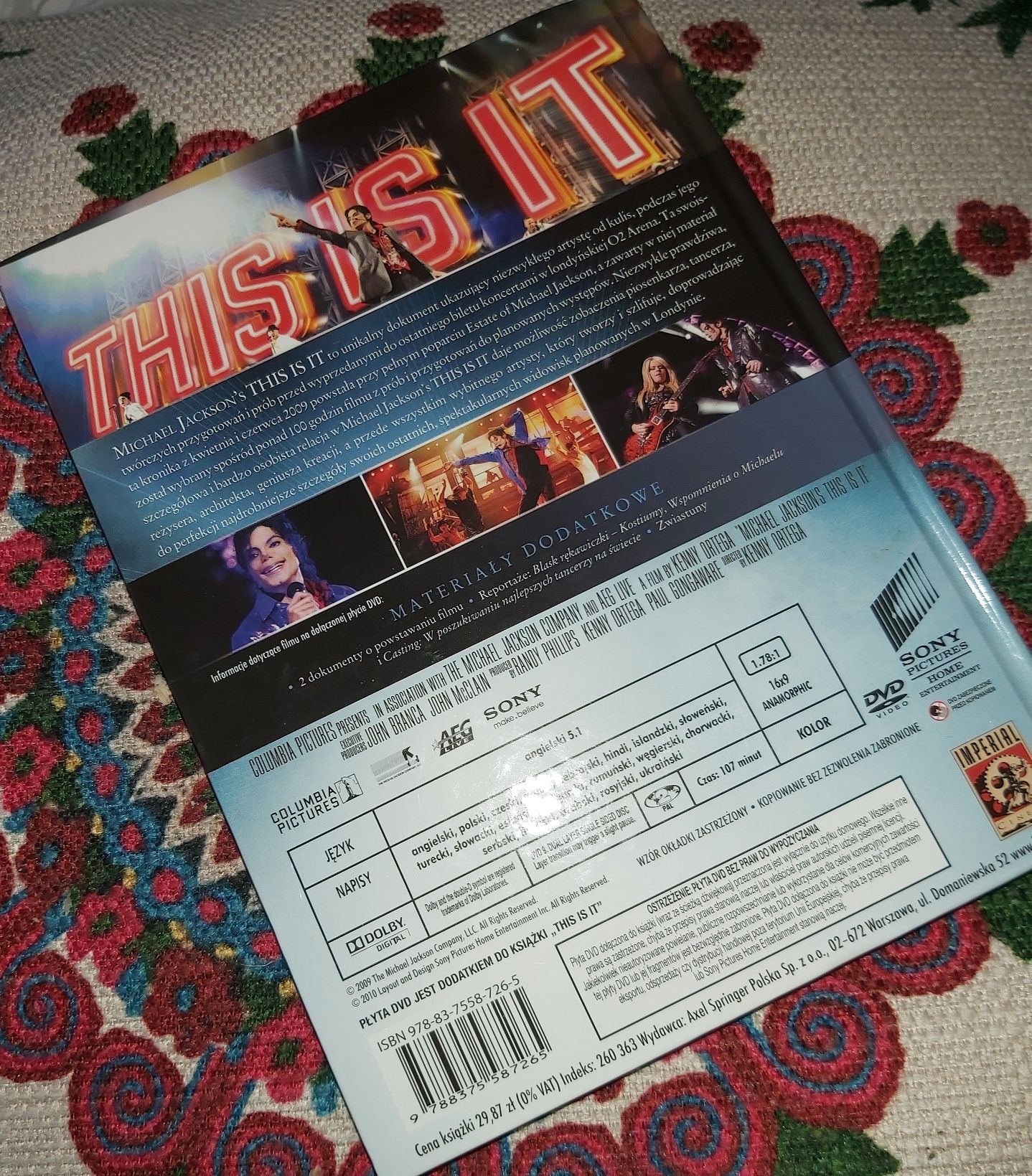Michael Jackson's This is it DVD