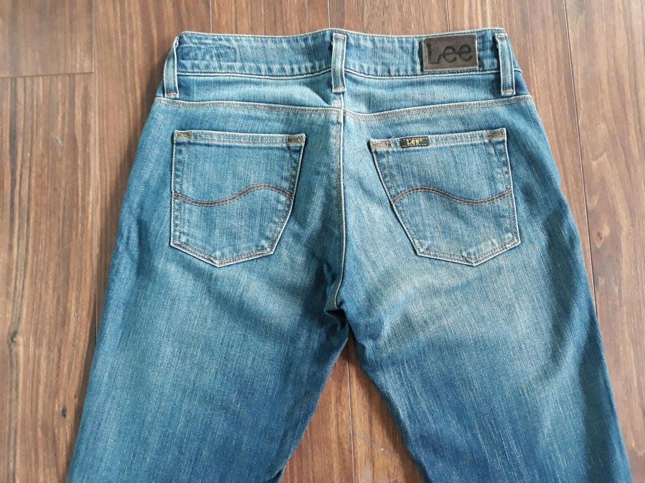 Jeansy LEE CORAL W26 L33 XS ciemnoniebieskie bootcut r.26/33 dżinsowe