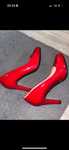 czerwony buty na obcasie Sergio Leone
