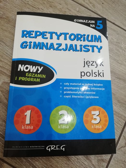 Repetytorium Gimnazjalisty Język Polski Klasa 1 2 3 NOWA