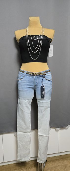 OKAAAZJA! Spodnie jeansy z ozdobami. Nowe. Mam roz. od 36 do 40