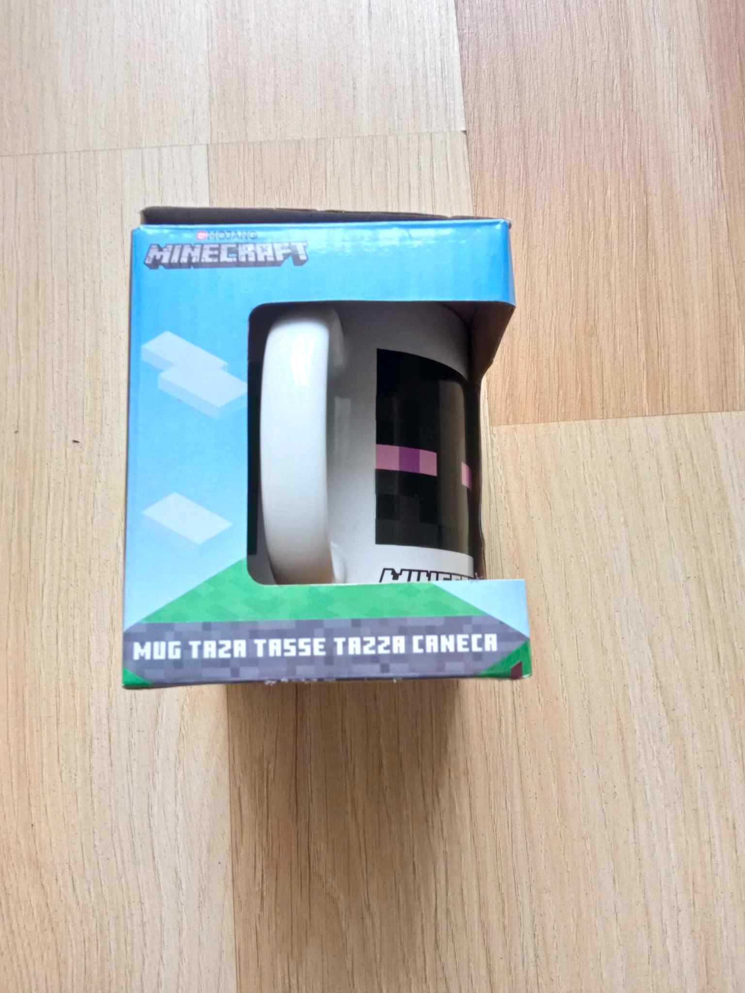 Kubek ceramiczny nowy Minecraft z uchem 330 ml dla fana gry na prezent