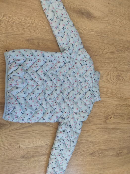 Kurtka jesienna przejściowa Lupilu 110 kwiaty dziewczynka