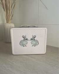 Kuferek do przechowywania króliki królik h&m home dekoracja