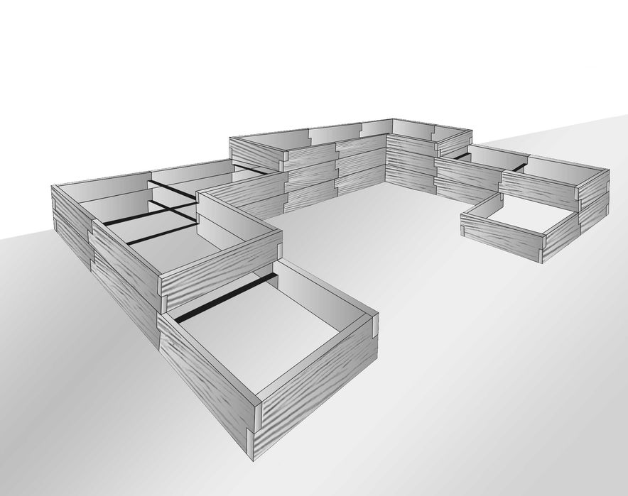 Certyfikowana, zgodna z normami. Podwyższona grządka betonowa.