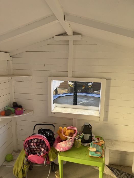 Детский домик деревянный игровой