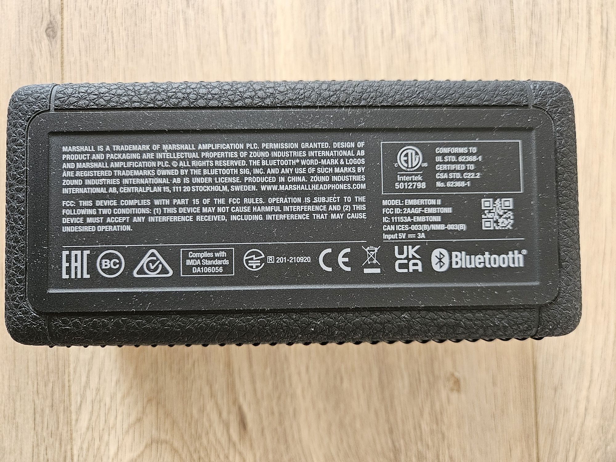 Jak nowy Głośnik bluetooth Marshall emberton II