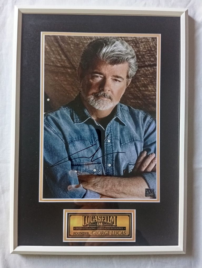 Moldura Director George Lucas com Autógrafo (A4)