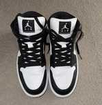 Jordan 1 czarno biale damskie buty za kostkę air nike jordan 1 2025