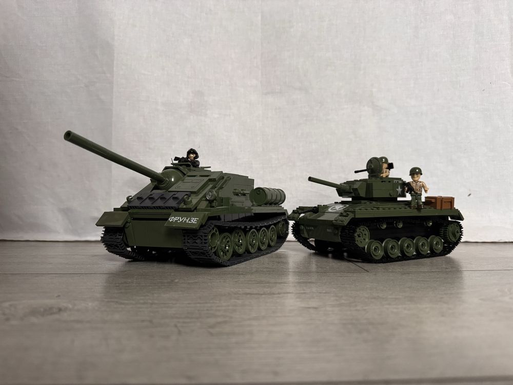 Czołg Cobi SU-85 M24 Chaffee figurki unikat