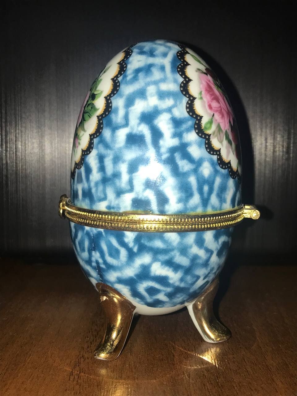 Фарфоровое яйцо шкатулка, коллекции, винтаж