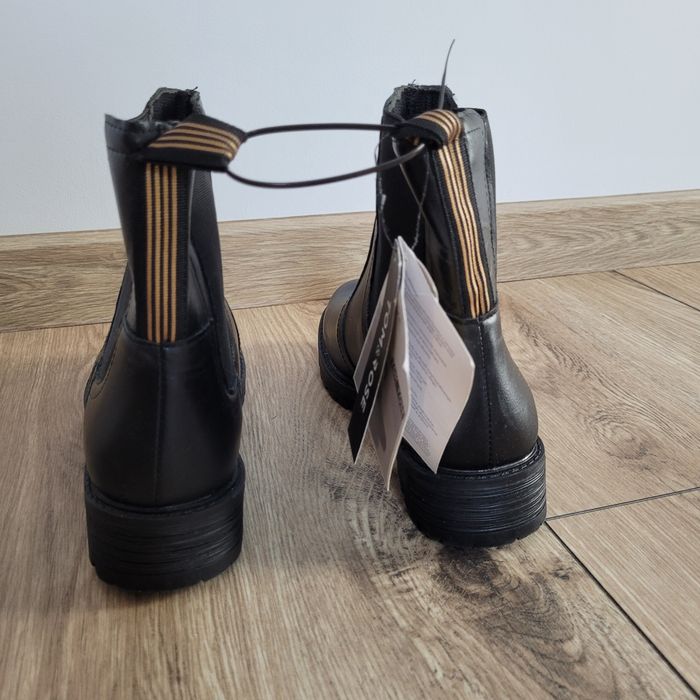Sztyblety damskie czarne r.38 botki wiosna/jesień
