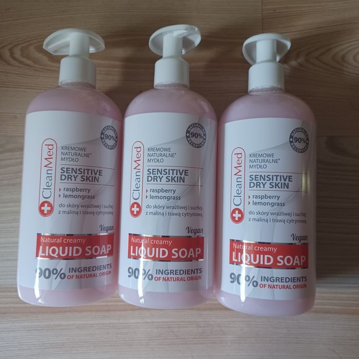 Mydło CLEANMED z maliną i trawą cytrynową/ antybakteryjne