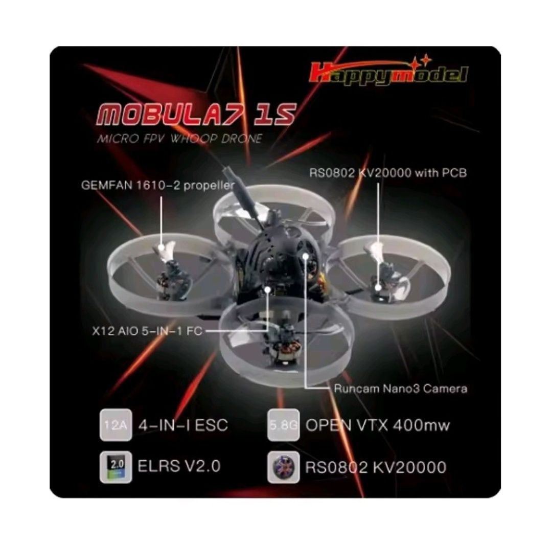 Mobula 7. Гарний дрон для навчання FPV