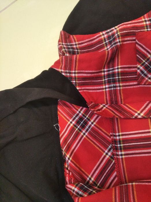 Koszula z długim rękawem i kapturem flanelowa 134