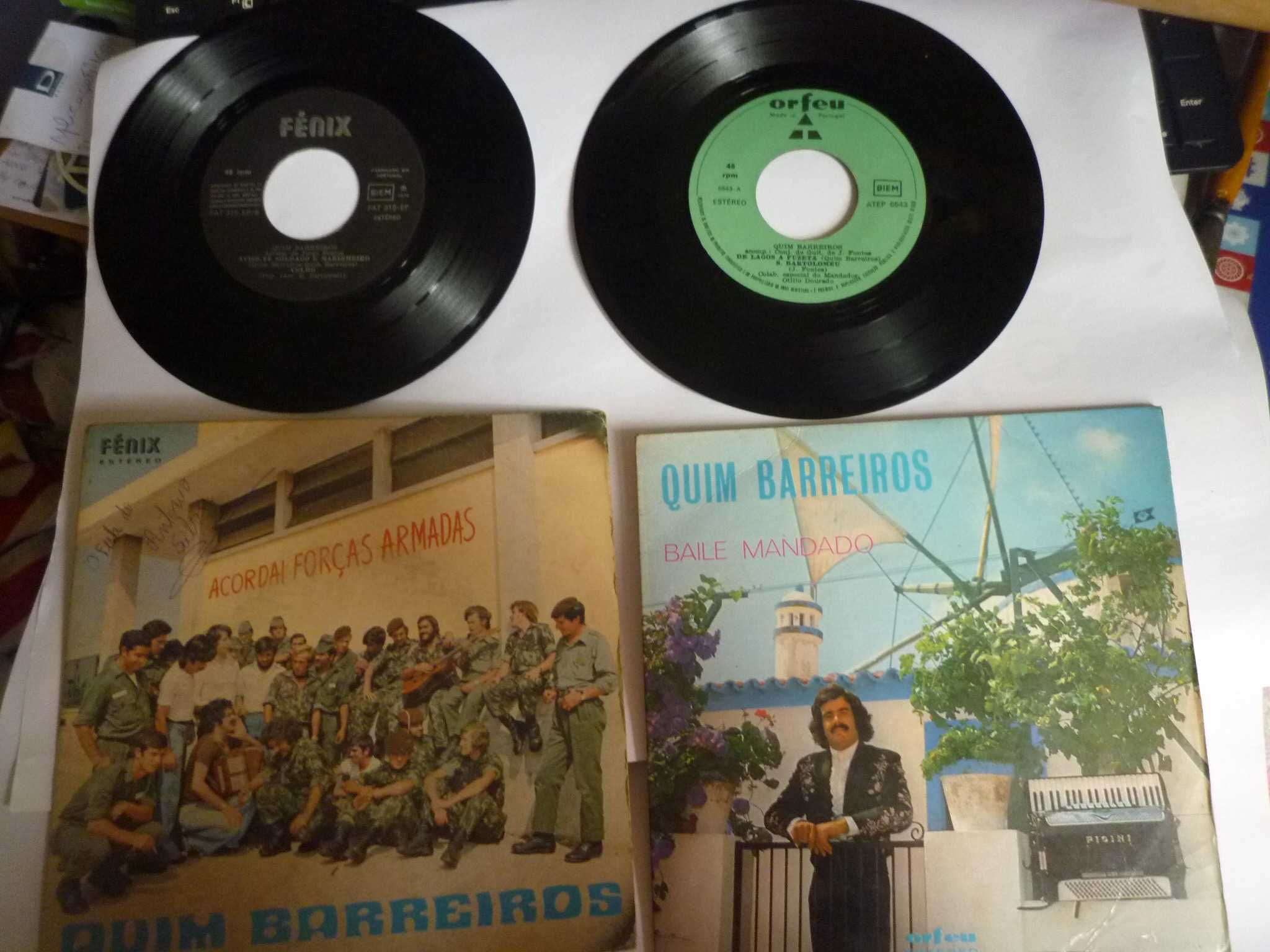 Vinil Quim Barreiros Acordai Forças Armadas, Baile Mandado 45 RPM 1975