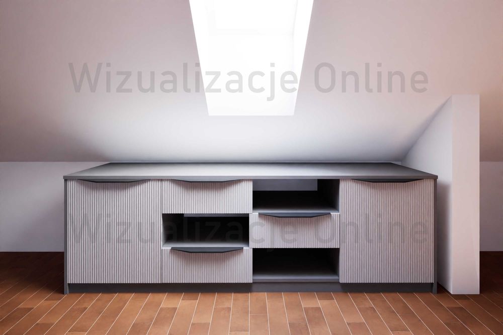 Wizualizacje online, projekt mebli i wnętrz 3D prywatnie, dla stolarzy